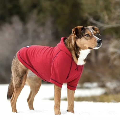 Blueberry Pet Essentials Hoodie – 12″ Soft French Terry Sweatshirt with Hood, Red, Award‑Winning Small‑Dog Jersey - color: Dog Hoodie - Red, size: 12 inch (Pack of 1)