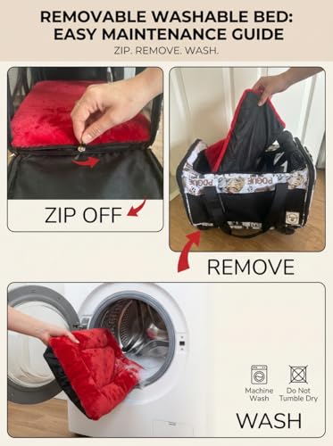 Airline Approved Pet Carrier with Wheels – 6 Removable 360° Spinner Wheels, Telescopic Handle with Phone Holder, Expandable Ventilated Cat & Dog Travel Carrier