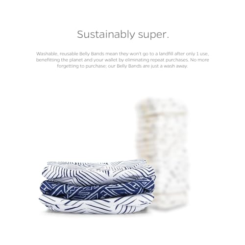 Pet Parents® Washable Belly Bands for Male Dogs (3pack) + Extendrs® of Durable Dog Diapers Male, Premium Male Dog Diapers & Dog Wraps (X-Small, Kahuna) - color: Kahuna, size: X-Small (11-13")