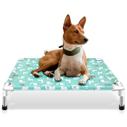 Elevated Dog Bed Pet cot - Pet Bed for Medium Dogs | Elevated Pet Bed for Indoor and Outdoor Use for Medium Pets - size: Medium