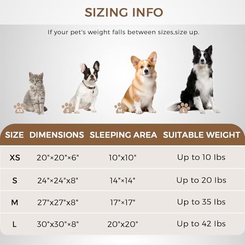 Calming Round Dog Bed & Cat Bed with Anti-Slip Bottom, Medium Size Washable Anti-Anxiety Donut Dog Beds for Small Dogs & Cats, Fluffy Plush Soft Dog Bed(24 Inch, Light Grey) - color: Light Grey, size: 24"l x 24"w x 8"th