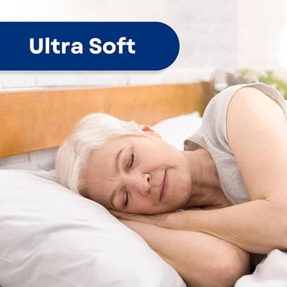 RMS Ultra Soft 4-Layer Washable and Reusable Incontinence Bed Pad - Waterproof Bed Pads, 34"X36" with Two 18" Flaps - size: 34 x 36 Inch with Flap