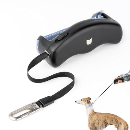 Retractable Dog Leash 5.6 ft Adjustable Soft Hands Free Dog Walking Lead, One-Handed Quick Brake Retractable Leash for Small Medium Dogs Up to 33 lbs, 360° Tangle Free (Midnight Black) - color: Midnight Black