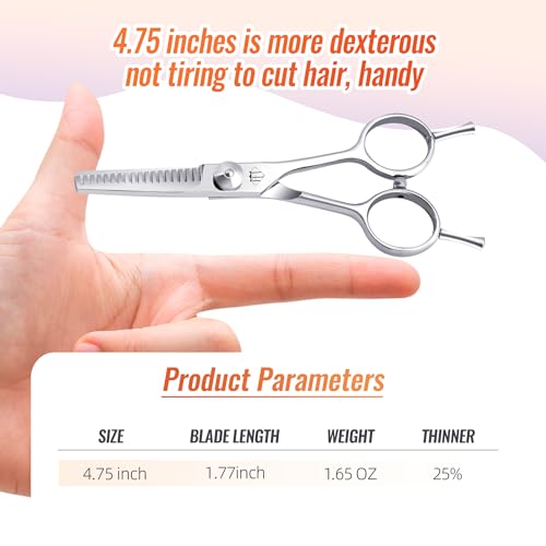 Dog Grooming Scissors: 4.75" Pet Thinning Shears Made Of Advanced Stainless Steel Alloy for Trimming Dogs Cats and Other Pets Face and Paws - style: Thinning