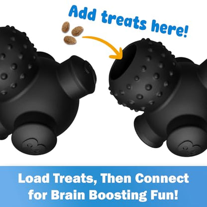 HOUNDGAMES Puppy Puzzle Toys for Puppies, Interactive Treat Dispensing Dog Puzzle, Level 4 Enrichment Toys for Smart Puppies, Small and Medium Dogs, 2 Pack