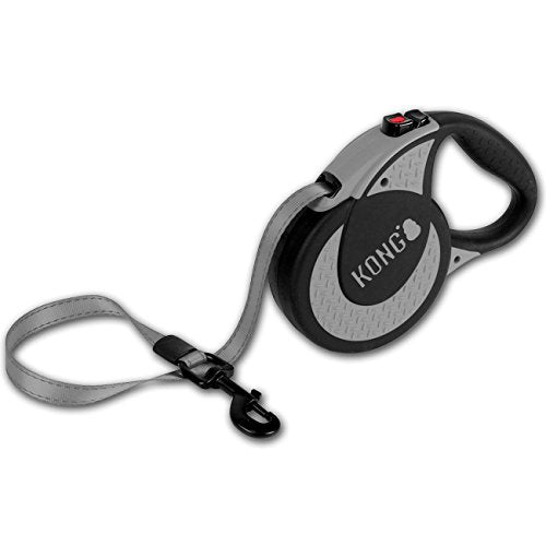 Alcott Kong Ultimate Retractable Dog Leash, Extra Large, Grey, 16' Long - color: Grey, size: X-Large 16'