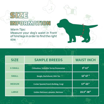 IMMCUTE Dog Diapers Male Small 50 Ct, Male Dog Diapers Disposable with Wetness Indicator, Adjustable Puppy Diapers Male, Flashdry Gel Technology, Male Dog Wraps for Incontinence & Marking - size: Small (50 Ct)