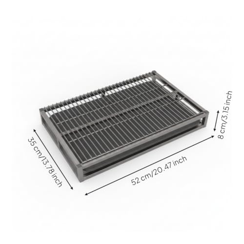 Slatted Dog Potty Open-Grid Surface Drawer-Style Dog Toilet Drainage Design Puppy Potty Tray, Small 52cm 35cm - size: Small 52cm 35cm