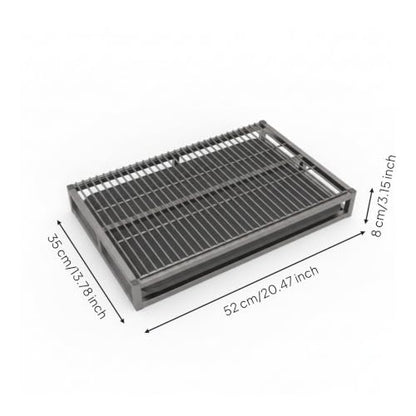 Slatted Dog Potty Open-Grid Surface Drawer-Style Dog Toilet Drainage Design Puppy Potty Tray, Small 52cm 35cm - size: Small 52cm 35cm