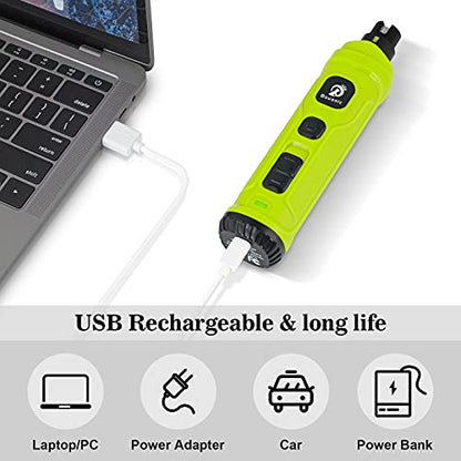 Bousnic Dog Nail Grinder with 2 LED Light - Super Quiet Pet Nail Grinder Powerful 2-Speed Electric Dog Nail Trimmer File Toenail Grinder for Puppy Small Medium Large Breed Dogs & Cats (Green) - color: Green