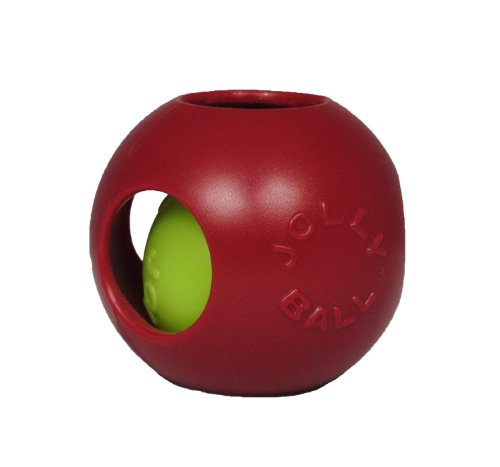 Jolly Pets Teaser Ball Dog Toy, Small/4.5 Inches, Red (1504 RD) - color: Red, size: Small (4.5 in)