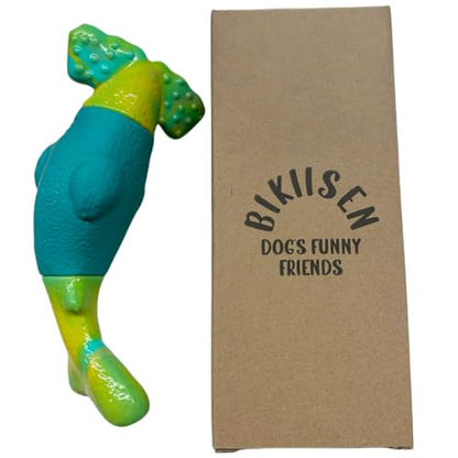 BIKIISEN Dog Toys for Aggressive Chewers, Interactive Dog Chew Toys for Large Dogs, Squeaky Chew Toys to Keep Them Busy, Tough Toys for Medium/Large Breed (Green) - color: Green