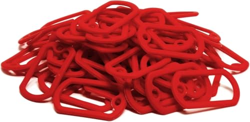 Bulk Military GI Dog Tag Silencer Rubber Silicone Cover, Red, 10 pc