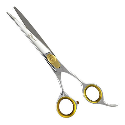 Sharf Gold Touch Pet Grooming Shear, 8.5 Inc Grooming Shear, 8.5 Inch Dog Grooming Curved Scissors for Dogs, 440 Japanese Steel Curved Shears - size: 8.5 inches, style: Curved Scissors - Blunt Tip
