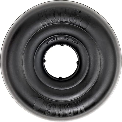 KONG Extreme Donut Dog Toy – Toughest Durable Natural Rubber Chew Toy for Power Chewers – Safe on Teeth & Gums, Fun Bounce & Roll for Indoor and Outdoor Play (Large/X-Large) - size: (Large/X-Large)