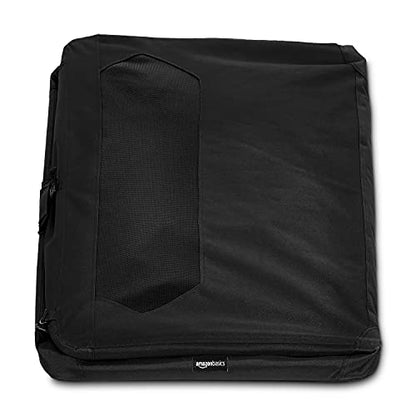 Amazon Basics Folding Portable Soft Pet Dog Crate Carrier Kennel, 42 x 31 x 31 inches, Black - color: BLACK, size: 41.9"L x 30.9"W x 30.7"H