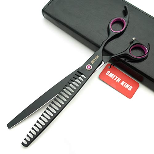 Smithking 8.0 inches Professional Dog Grooming Scissors Set chunkers Scissors