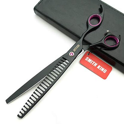 Smithking 8.0 inches Professional Dog Grooming Scissors Set chunkers Scissors
