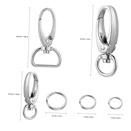 LIOOBO 1set Dog Buckle Ring Id Tag Clips for Dogs and Cats Clip Holders for Pet Collars