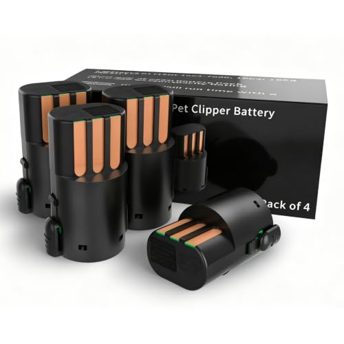 Replacement Battery Compatible with Wahl Arco SE Pet Clipper, 4-Pack | 2.4V 2100mAh NiMH rechargeable cell for grooming. Replaces parts 0114-300, 1854-7988. Check your clipper model before buy. - color: 4 Packs