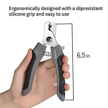 Tpotato Dog Nail Clippers,Dog Nail Trimmers for Large Breed Dog with Quick Sensor,Safari Professional Cat Nail Clipper with Safety Guard and Nail File.