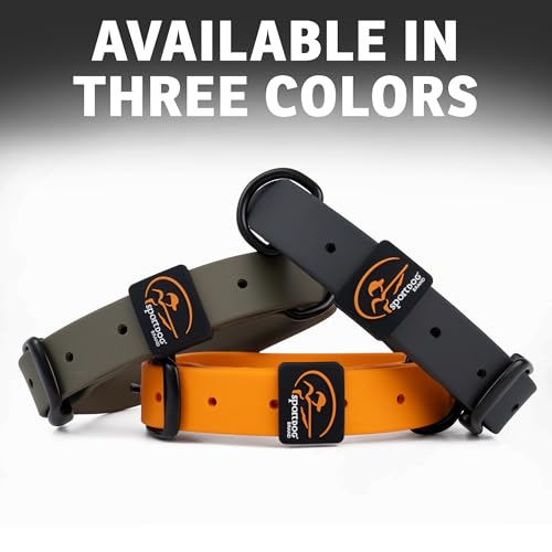 SportDOG Rugged Utility Collar – Waterproof and Stink-Proof – Premium Soft-Touch Material – Stress-Tested, Durable Hardware – Silicon Strap Keeper – Moss Green – Large - color: Moss Green, size: Large