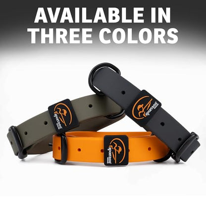 SportDOG Rugged Utility Collar – Waterproof and Stink-Proof – Premium Soft-Touch Material – Stress-Tested, Durable Hardware – Silicon Strap Keeper – Black – Medium - color: Black, size: Medium