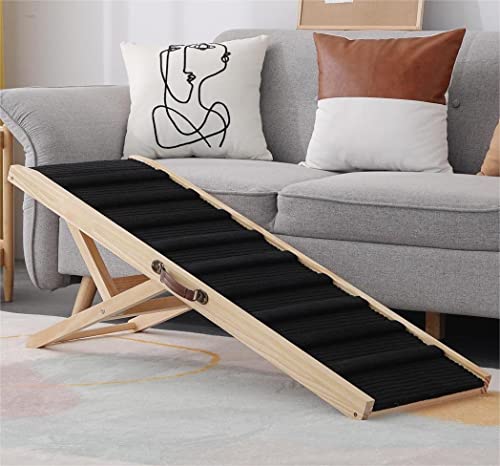Large Dog Pet Ramp Stairs for Bed Car Truck Couch SUV,Dog Pet Ramp for Small Large Dogs Pets to Get on High Bed Truck Couch Sofa - size: Large