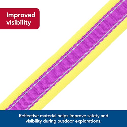 Coastal Pet - Pro - Reflective Adjustable Dog Collar, Purple with Yellow, 1" x 14-20" - color: Purple with Yellow, size: 1" x 14-20" (Pack of 1)