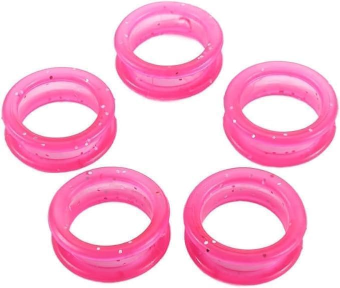10Pcs Pink Silicone Scissors Finger Rings Grips Grooming Shear Thumb Inserts Finger Protector Ring for Barber Hair Cutting Scissors Pet Shears Hair Cutting Shears Hair Cutting Tools