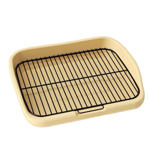 Mesh Dog Potty Tray Removable Stable Structure - Indoor/Outdoor Dog Training Toilet Litter Box for Small & Medium Dogs(Yellow) - color: Yellow