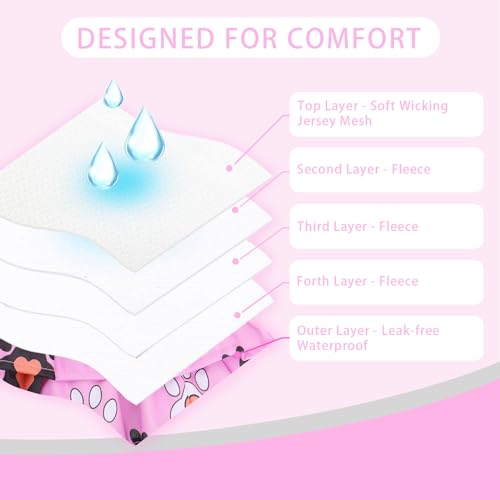 Cathy Doll 3 Pack Premium Reusable Washable Dog Diapers for Female Dogs in Heat Period Incontinence Puppy Training Highly Absorbent Leak-Proof Durable Pink (L) - size: L