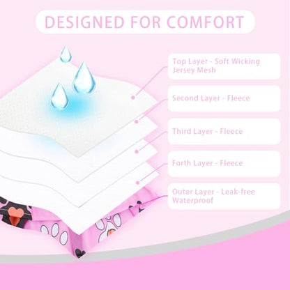 Cathy Doll 3 Pack Premium Reusable Washable Dog Diapers for Female Dogs in Heat Period Incontinence Puppy Training Highly Absorbent Leak-Proof Durable Pink (L) - size: L
