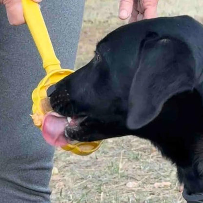 SodaPup Lick Sticks eToy – Durable Interactive Enrichment Toy Made in USA from Non-Toxic, Pet-Safe, Food Safe Material for Bonding, Training, Calming, Mental Stimulation, Oral Health & More - color: Yellow Beehive Lick Stick