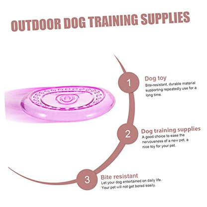 Didiseaon 2pcs Outdoor Dog Flying Disc Toy Soft Chewing Toy for Puppies and Dogs for Active Playtime and Training Lightweight and Safe for Outdoor Fun