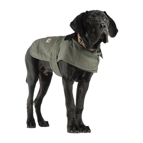 Carhartt Gear P0000340 Firm Duck Insulated Dog Chore Coat - Large - Army Green - color: Army Green, size: Large