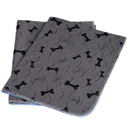 Washable Dog Pee Pads with Free Grooming Gloves,Non Slip Dog Mats with Great Urine Absorption,Reusable Puppy Pee Pads for Whelping,Potty,Training,Playpen - size: 24x36 Inch (Pack of 4)