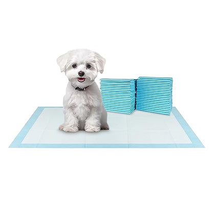 BV Small Puppy Pads 100 Count 17"x24" - Leak-Proof & Absorbent Pee Pads For Dogs with 6-Layer Design, Rapid Dry Sheet & Built-In Attractant - Dog Pad with Odor Control, Perfect for Puppies&Senior Dogs - size: Small / 100-Count (Standard)
