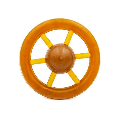 Fuzzy Puppy Dog Toys for Aggressive Chewers: All-Natural Rubber, Durable Dog Chew Toy, Great Teething Toys for Puppies | Wheelie (FP-Toy05) - style: Wheelie