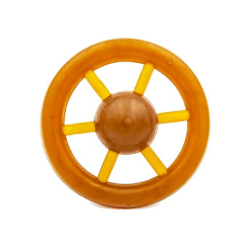 Fuzzy Puppy Dog Toys for Aggressive Chewers: All-Natural Rubber, Durable Dog Chew Toy, Great Teething Toys for Puppies | Wheelie (FP-Toy05) - style: Wheelie