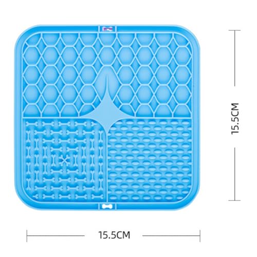 Silicone Pet Mat with Suction Cups – Blue Pet Food Mats for Dogs & Cats, Anxiety Relief Feeding Solution for Pets