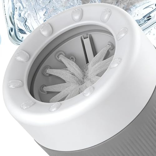 Dog Paw Cleaner Cup – 9cm ABS PBT, Automatic Portable Washer, Reusable Pet Tool | Perfectly Great for Household Mud Removal, Indoor Use - color: Gray