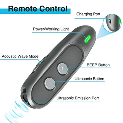 Dog Barking Deterrent Devices Rechargeable Ultrasonic Dog Bark Deterrent 3 Frequency No Bark Control Devices 16.5 Ft Range Dog Whistles that Makes Dogs Stop Barking