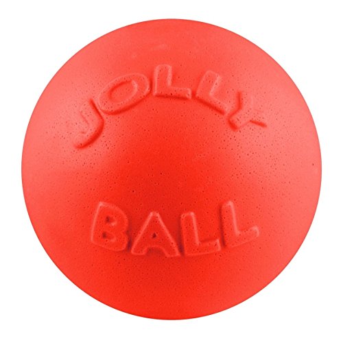 Jolly Pets Bounce-n-Play Dog Toy Ball, 8 Inches/Large, Orange, (Model: 2508 OR) - color: Orange, size: Large (8 in)