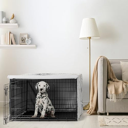 Sweet Jojo Designs 36in. Medium Dog Crate Cover (Boho Star and Moon) Pet Cage, Kennel Covers (Shabby Chic, Bohemian, Celestial, Sky, Stars & Moons, Starburst, Cosmic, Mystical, Navy Blue & Gold, Grey) - color: Blue Celestial, size: 36in. x 24in. x 23.5in.