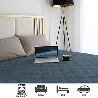 Ameritex Waterproof Dog Bed Cover Pet Blanket with Anti-Slip Back for Furniture Bed Couch Sofa - color: Navyblue, size: 30x53 Inch (Pack of 1)