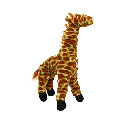 MIGHTY Tuffy 2 Pack Giraffe Dog Toys | Ultra Durable Plush Toy with Multiple Layers & Reinforced Seams , Washable and Floats , Mighty® Construction - color: 2PK Brown Giraffe