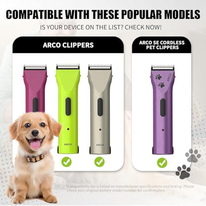 Replacement Battery Compatible with Wahl Arco SE Pet Clipper, 4-Pack | 2.4V 2100mAh NiMH rechargeable cell for grooming. Replaces parts 0114-300, 1854-7988. Check your clipper model before buy. - color: 4 Packs