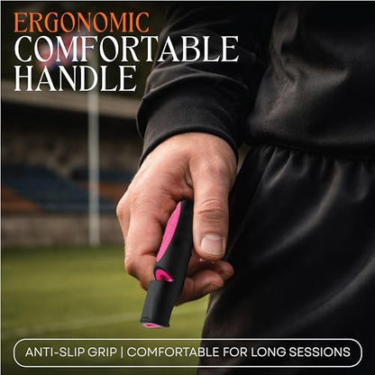 ACME Alpha 211.5 Professional Dog Training Whistle with Enhanced Ergonomic Grip. BPA-Free Plastic. 110 dBA. Long Range. Standardized Frequency. Weatherproof. Made in the UK (Black on Day Glow Pink) - color: Black on Day Glow Pink