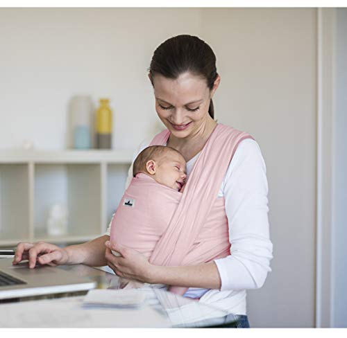 Baby Wraps Carrier, Jeroray Baby Carrier,Hands Free Infant Carrier, Lightweight,Breathable,Softness,Light Pink - color: Light Pink
